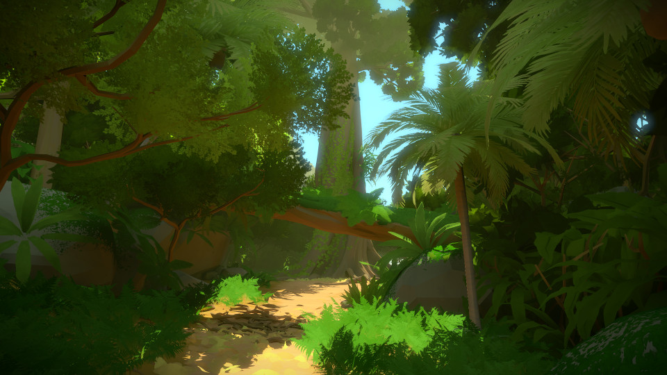 The Witness PC screenshot, showing a lot of dense green vegetation.